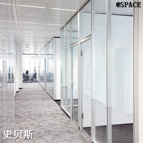 双层钢化办公室隔断出售产品展示